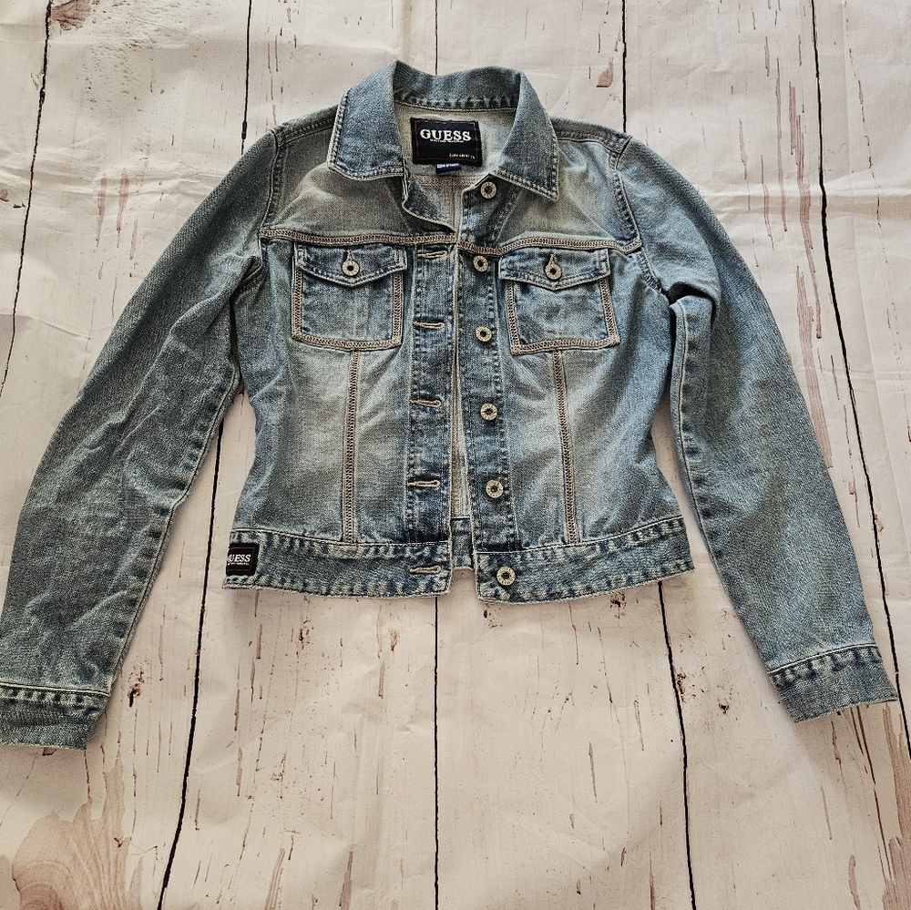 Guess Women's Cotton Denim Jean Jacket Size Small
